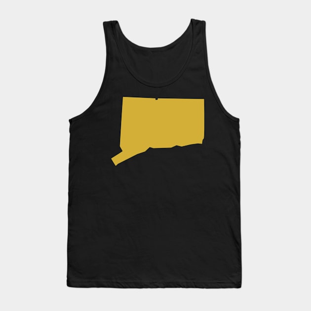 Connecticut state map Tank Top by Wordandart